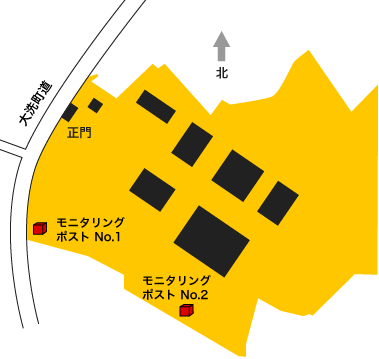 モニタリングポスト設置場所図